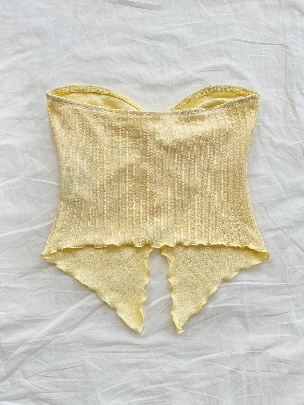 Vacation Style Mustard Yellow Textured Top - Yellow