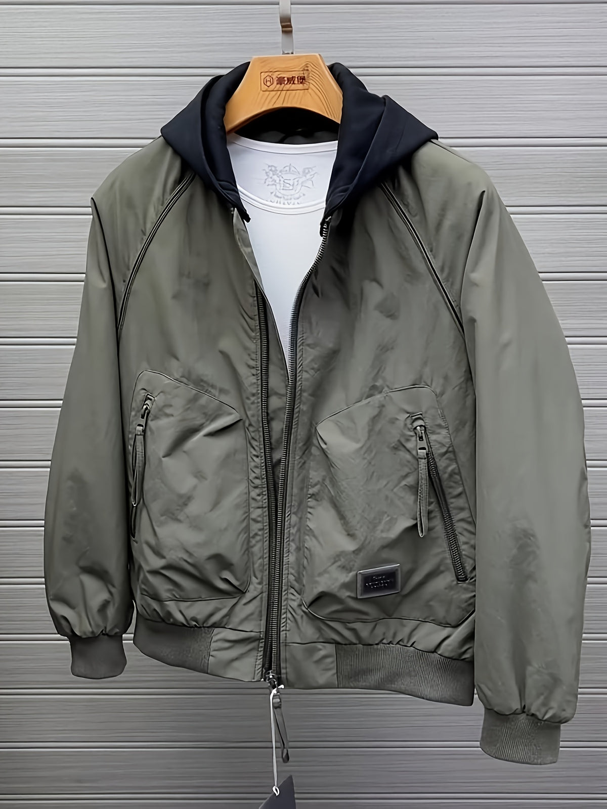 Jacket Outerwear Men'S New Style Trendy Cool American Retro Baseball Uniform Loose Men'S Top - Green