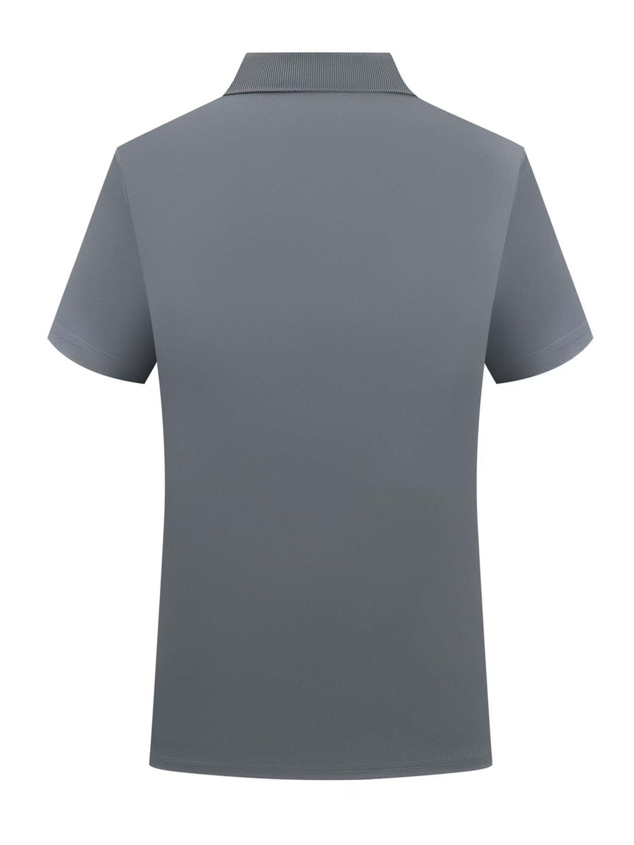 PARIS Pattern Print - Premium Men'S Classic Fashion Sport Casual Solid Color Short Sleeve Polo Shirt, Stylish And Breathable, Quick-Dry And Moisture-Wicking, Soft And Skin-Friendly, Multifunctional Polo Shirt Designed for Men - Grey
