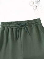3pcs Women'S Casual Jogger Shorts - Floral Butterfly Print, Drawstring Loose Fit Summer Elegant Sports Shorts, Machine Washable - Black + Apricot + Green