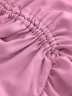 New Fashion Asymmetrical Pleated Hem Design Multi-layered Women's Skirt - Violet