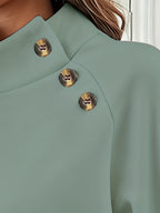 Women'S Fashion High-Neck Sweatshirt - Viridity
