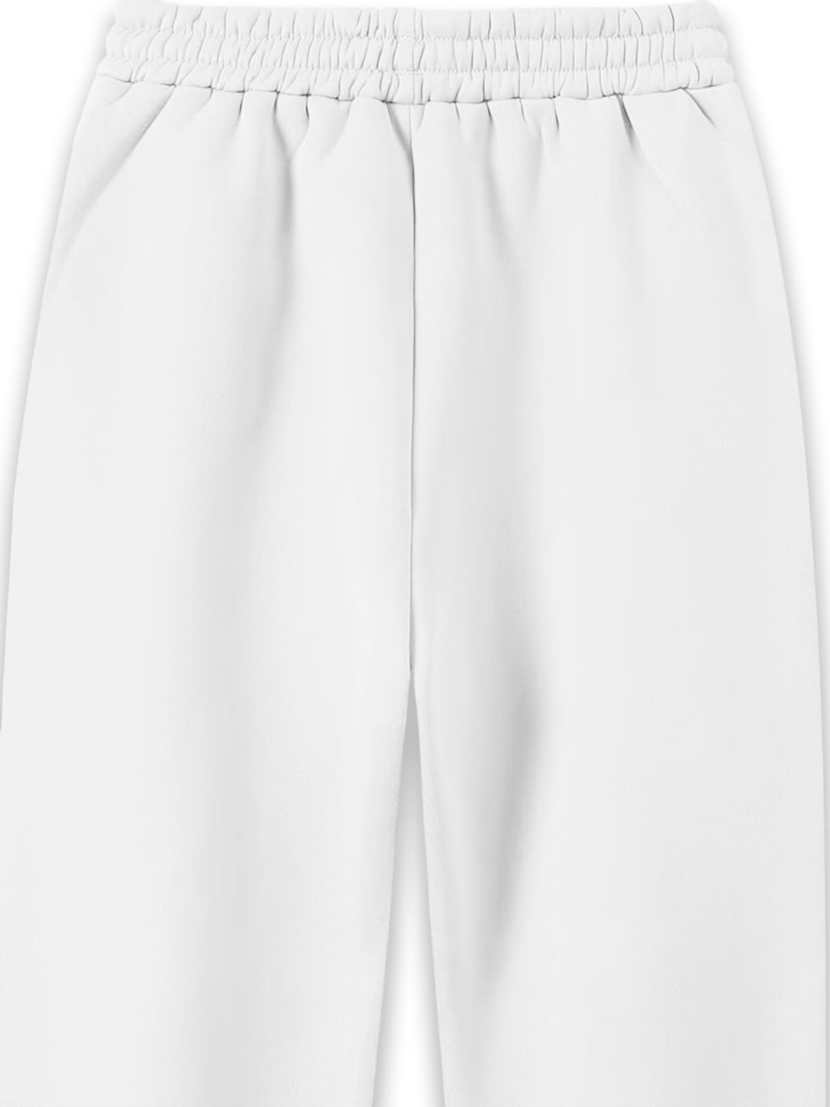 American High Street Style Mountain Triangle Geometric Three-Stripe Print Drawstring Ankle-Cinching Sweatpants for Women, Loose And, Jogging Pants, Soft And Comfortable, Non-Pilling, Versatile Casual Long Pants - White
