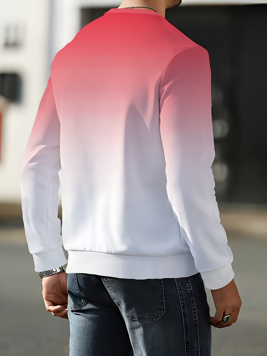 New Autumn/Winter Long-Sleeve Printed Crewneck Sweatshirt for Men - Mixed Color 4