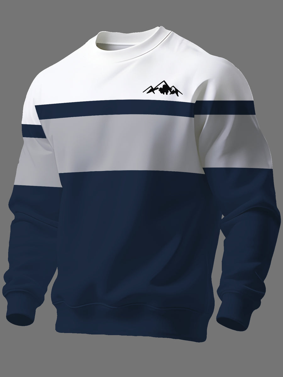 Round Neck Sweatshirt Trendy Brand Hot Style Men'S Long Sleeve 2026 Autumn Winter Men'S Round Neck Sweatshirt - Mixed colors