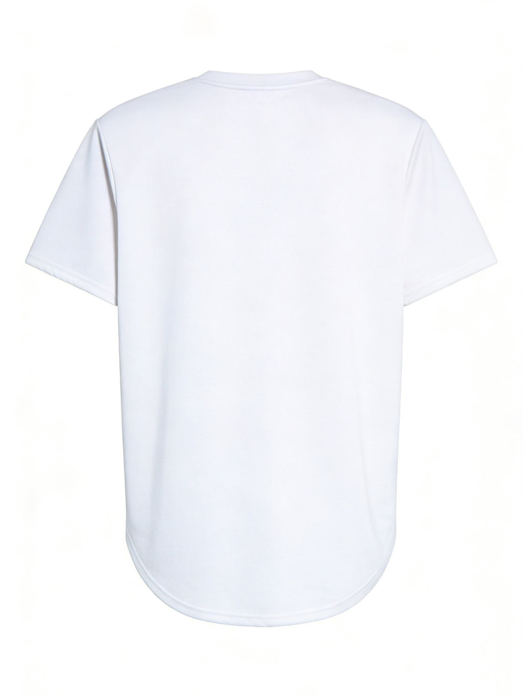 Men's Longline Statement Graphic T-Shirt - Bold Contrast Crew Neck Short Sleeve Tee, Lightweight 100% Polyester, Minimalist Regular Fit Summer Casual Top with Contrast Print Suitable for Casual Attire & Layering - White