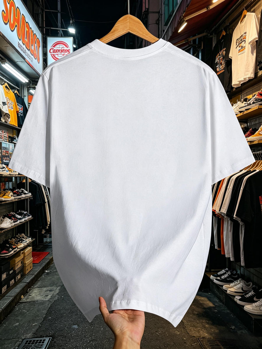 New Pure Cotton African Inspired Men's T-Shirt with Tribal Pattern And Geometric Design for Casual Wear In Summer And Autumn Perfect Gift for Him - White