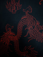 Dragon Pattern Print Suspender Top - Mixed colors