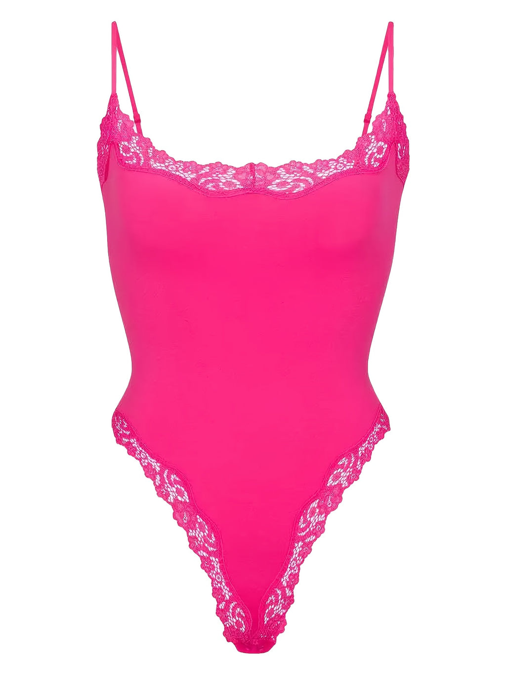 Women'S Minimalist Slim-Fit Suspender Jumpsuit Casual Solid Color Versatile Outfit Sleeveless Adjustable Thin Shoulder Strap Lace Hot Slim And Inner Base Shirt Sexy Waist-Cinching Jumpsuit - Rose Red