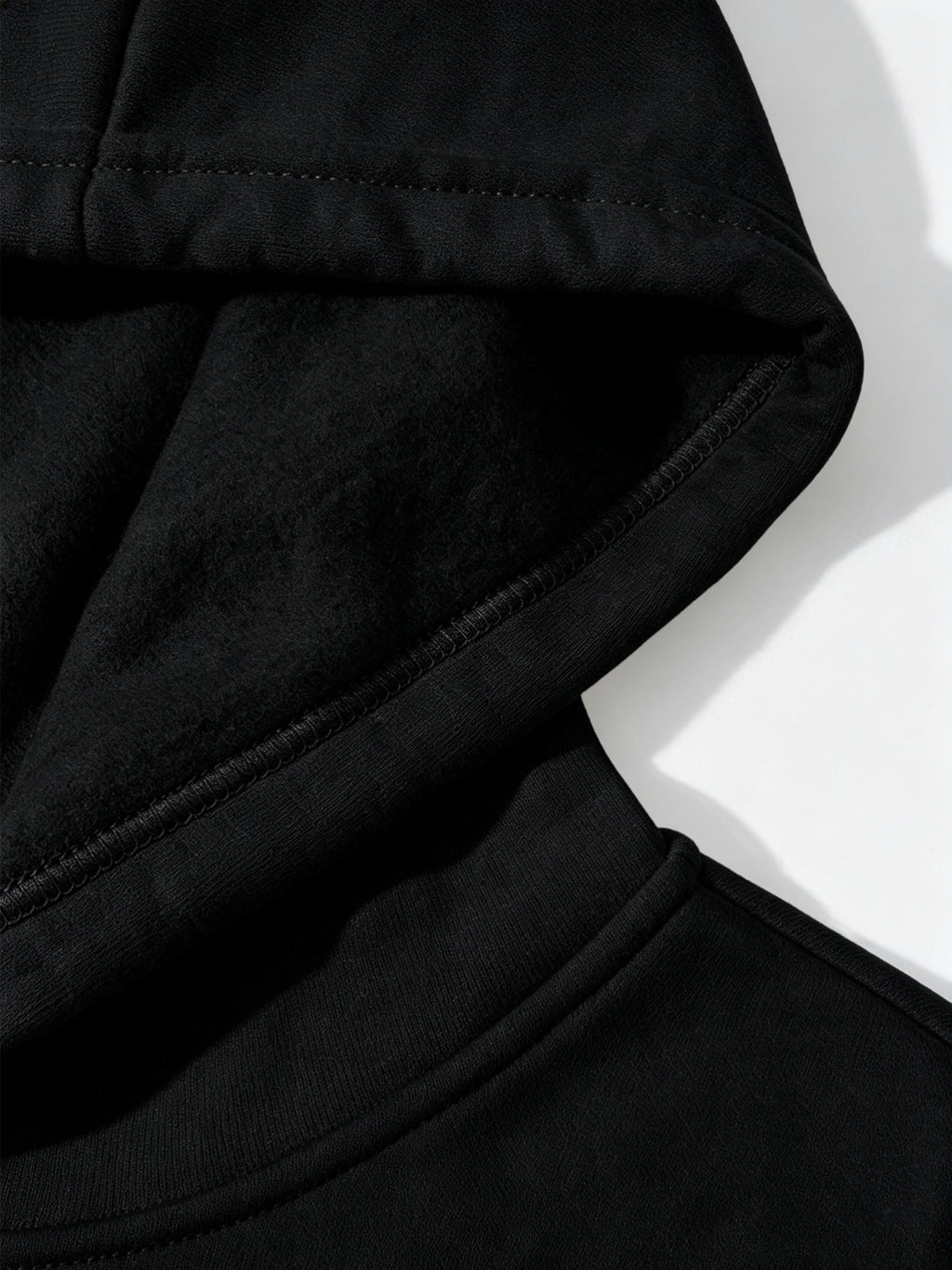 2026 Autumn/Winter Soft Skin-Friendly Men's Hooded Sweatshirt, Striped Patchwork Print Long Sleeve, Adjustable Drawstring, Large Capacity Kangaroo Pocket, Versatile Pullover Hoodie for Campus Parties - Black