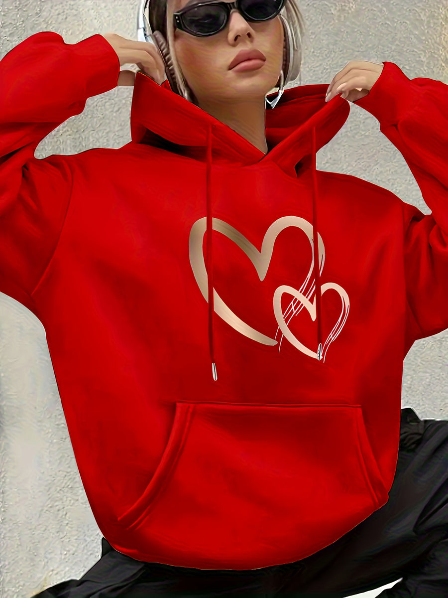 Women'S Fashion Hoodie - Red