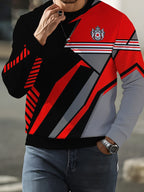 Round Neck Long Sleeve Sweatshirt Men'S Spring Autumn Fashion Round Neck Sweatshirt - Mixed colors