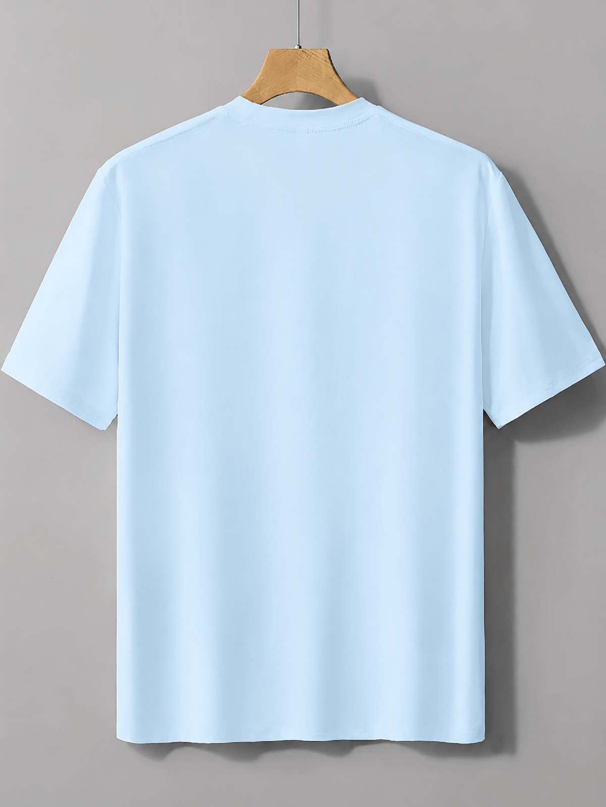 New High Quality Men's T Shirt 100% Cotton, Artistic Geometric Colorful Squares Print, Casual Daily Wear Streetwear Fashion, Short Sleeve Round Neck Top Machine Washable - Sky Blue