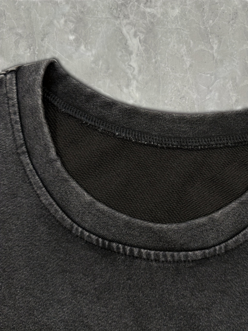 Loose-Fitting Round-Neck Fashion Women'S Clothing with Letter Print And Washed Short Sleeves - Dark Gray