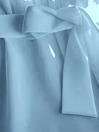 Women'S Elegant Pleated Sleeveless Tie-Up Top, Suitable for Spring And Summer - Lake Blue