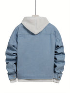 Men'S Casual Denim Jacket - Light Blue