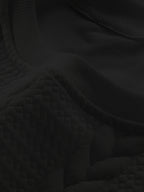 Men'S Fashion Round Neck Sweatshirt, Men'S Round Neck Sweatshirt, Jacquard Design Casual Street sweatshirt, Easy Basic Style Long Sleeve T-Shirt, Athletic sweatshirt, Men'S Casual Wear, Cuffed End, Autumn Essentials - Black