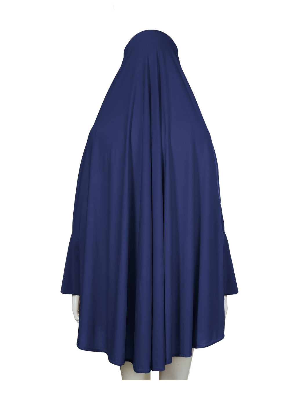 2pcs Women'S Solid Color Robe And Skirt Set, a Conservative And Elegant Outfit for Everyday Wear, Featuring Sleeves Inspired by Middle Eastern Traditional Culture, Abayas - Navy Color