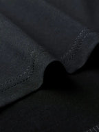 Men'S Casual Versatile Hooded Short-Sleeved T-Shirt, Lion Claw Mark Double-Sided Pattern, English Print - Black