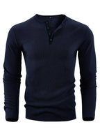 3pcs Set of New Autumn Knit Tops - Navy Blue + Army Green + Black