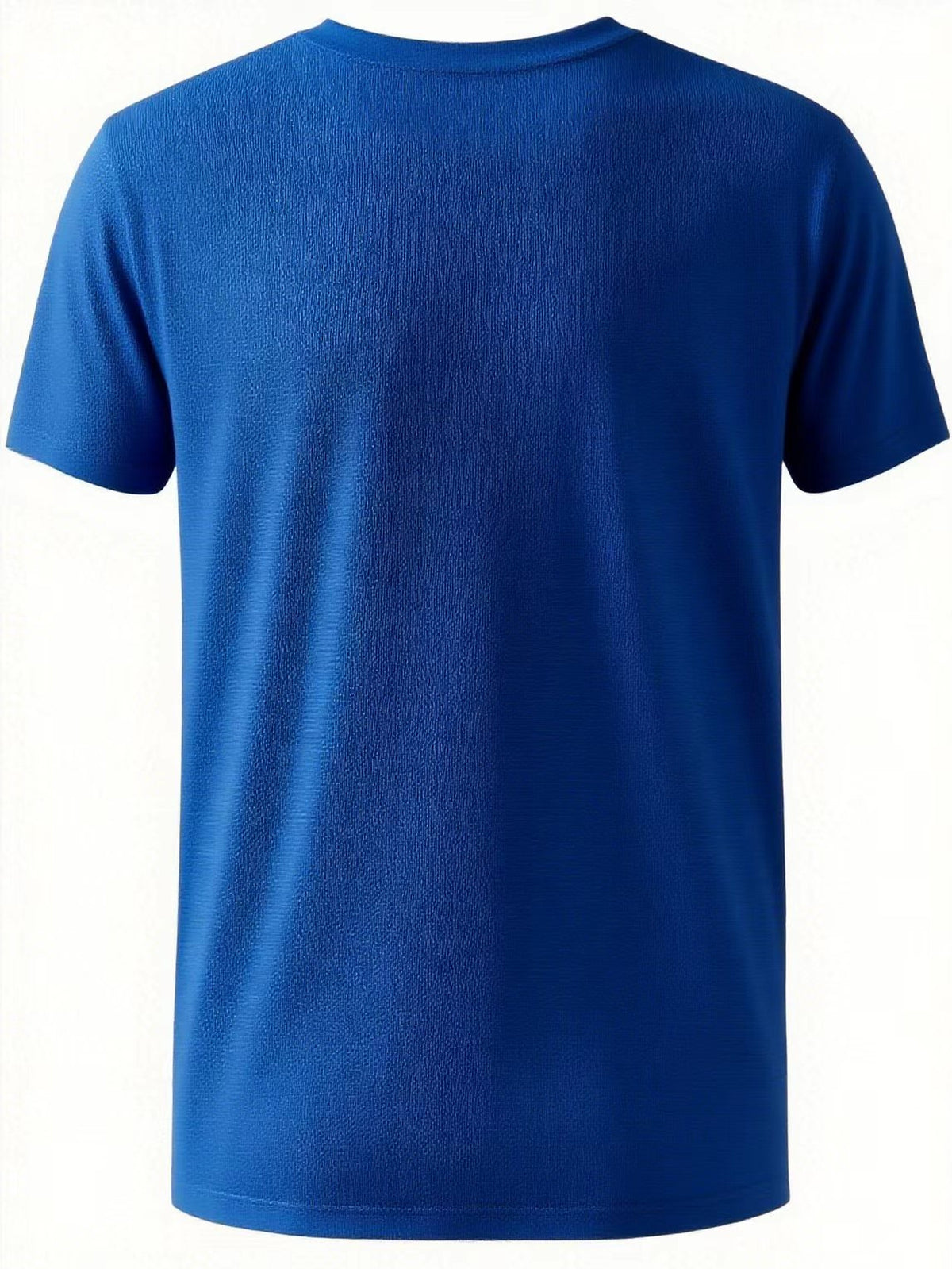 2026 Latest Casual T-Shirt for Men, Featuring a Easy Geometric Pattern And Short Sleeves. It Is Comfortable And Versatile to Wear, with a Design That Combines Vertical Stripes And Triangular Elements - Royal Blue
