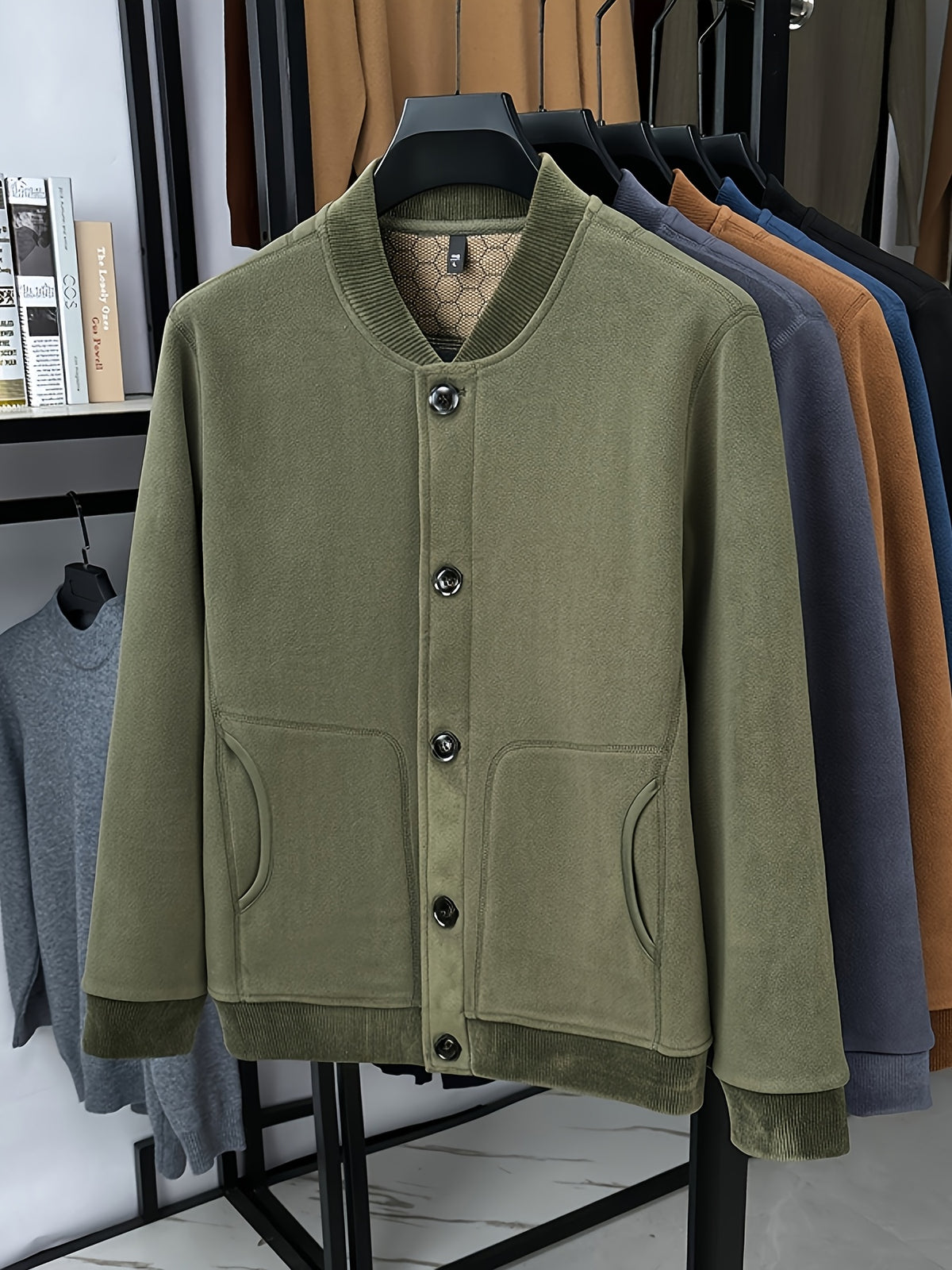 Father's Day Gift for Men: 2026 Spring/Autumn New Style Men's Jacket, Unlocking a Mature Spring Vibe, Lightweight and Comfortable, Suitable for the Changeable Weather of Early Spring - Dark Green
