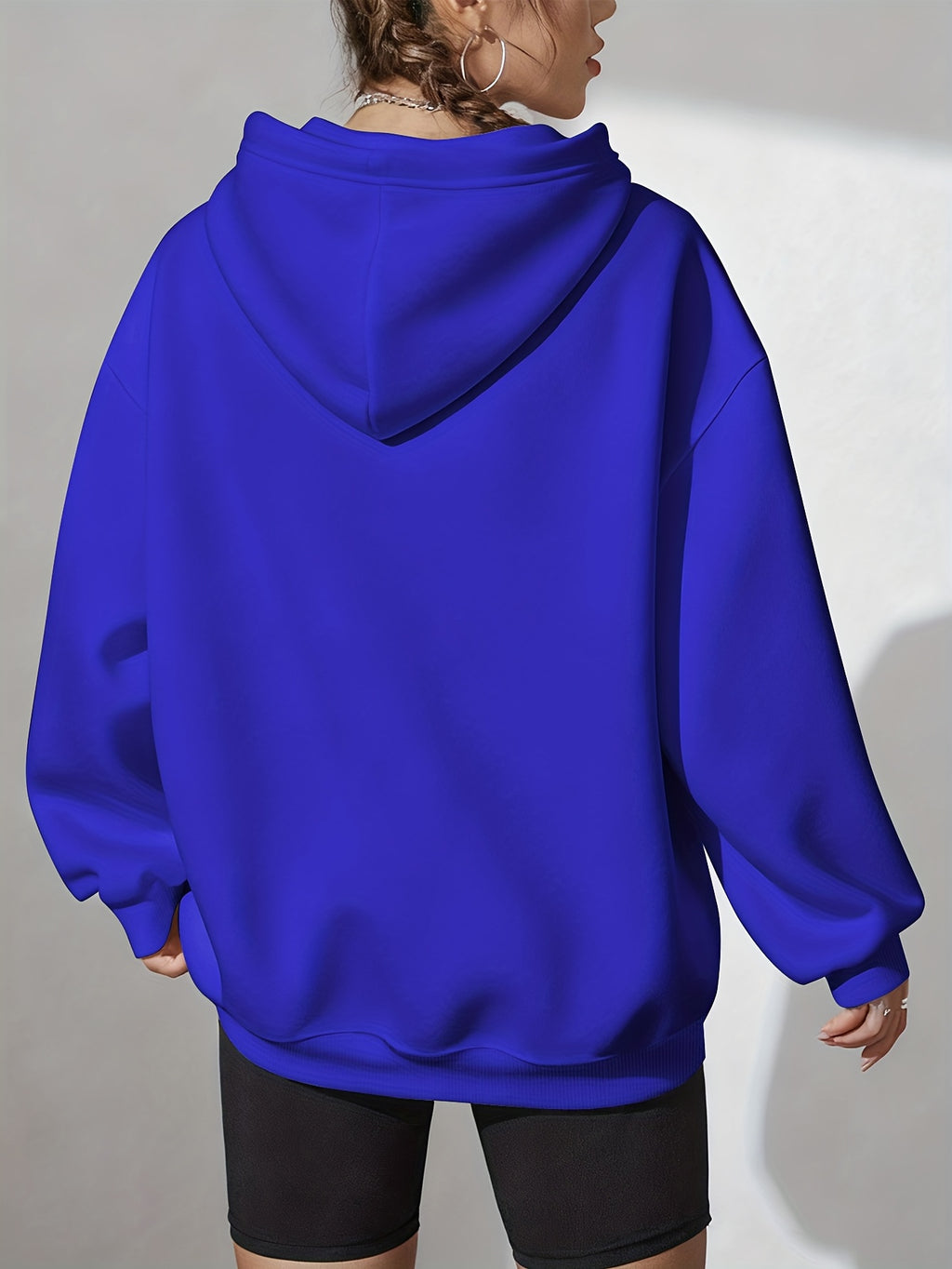 Fashion Printed Hoodie - Unisex Autumn/Winter Casual Streetwear Pullover, Soft -Lined Sweatshirt, Classic Design - Royal Blue