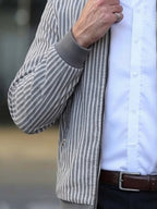 Men'S Jacket, Men'S Casual Loose Blazer, Trendy Men'S Top - Grey