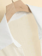 New Batwing Cardigan Short Casual Chiffon Shawl, Sunscreen Breathable Solid Color Women'S Shirt - White