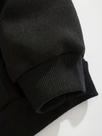 Women'S Fashion Zip Hoodie - Black