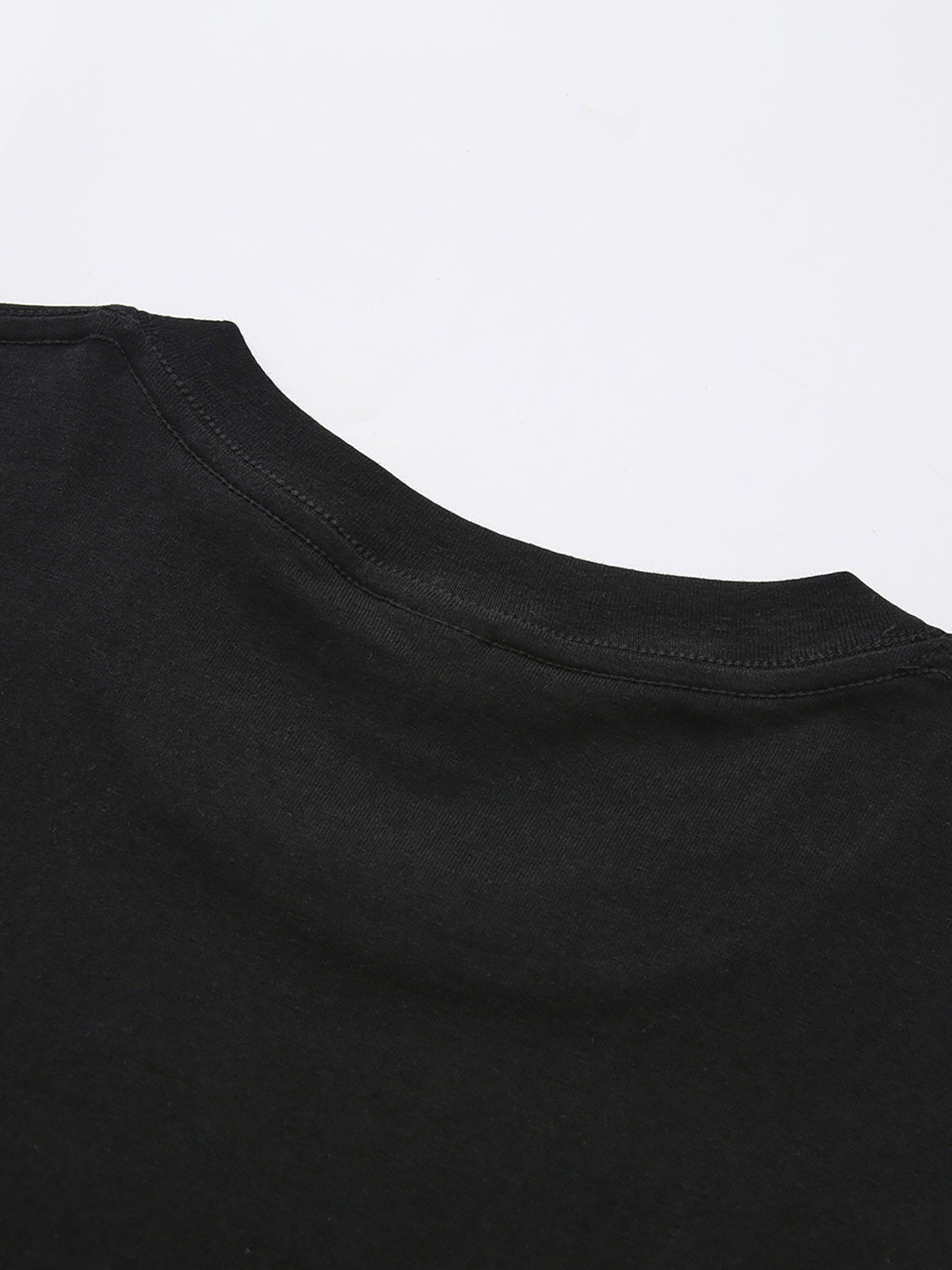 Men's Print Pure Cotton T-Shirt, Summer Fashion Vintage Trendy Casual Breathable Everyday Versatile Crew Neck Short Sleeve Top - Black