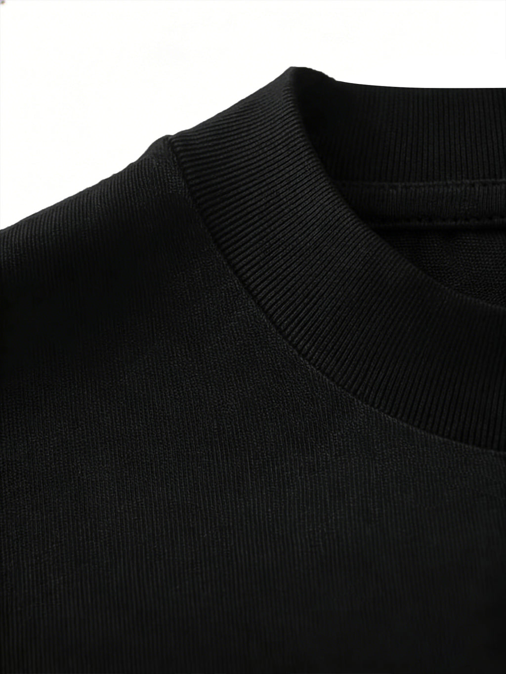Women'S Fashion Casual Round Neck Long Sleeve T-Shirt, 100% with Lettered Stripe Pattern, Stylish Easy Comfortable Loose Fit - Black