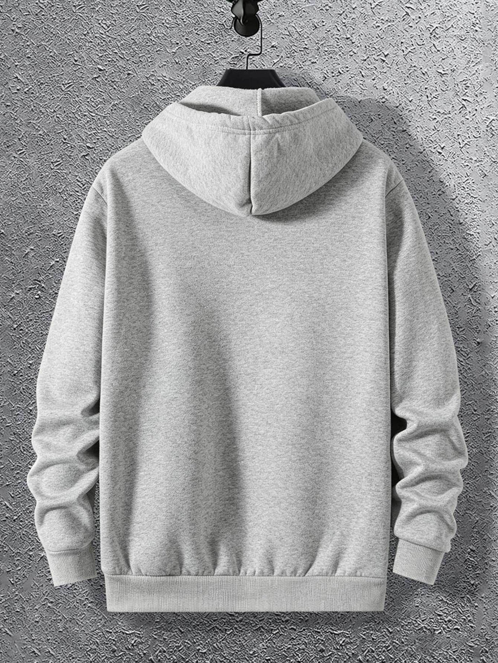 Warner Bros. DC Authorized 'THE DARK KNIGHT RISES' Shattered Bat Logo Print Superhero Casual Hooded Sweatshirt - Light Grey