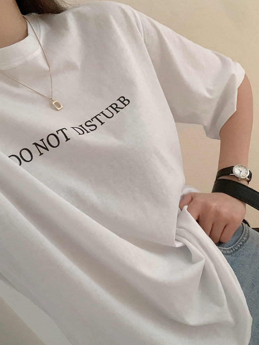 Oversized Round Neck Short Sleeve T-Shirt - Minimalist Loose Fit Casual Blouse, Machine Washable Loose-Fit Top Suitable for Seasons & Casual Attire - Comfortable Basic Wardrobe Staple - White