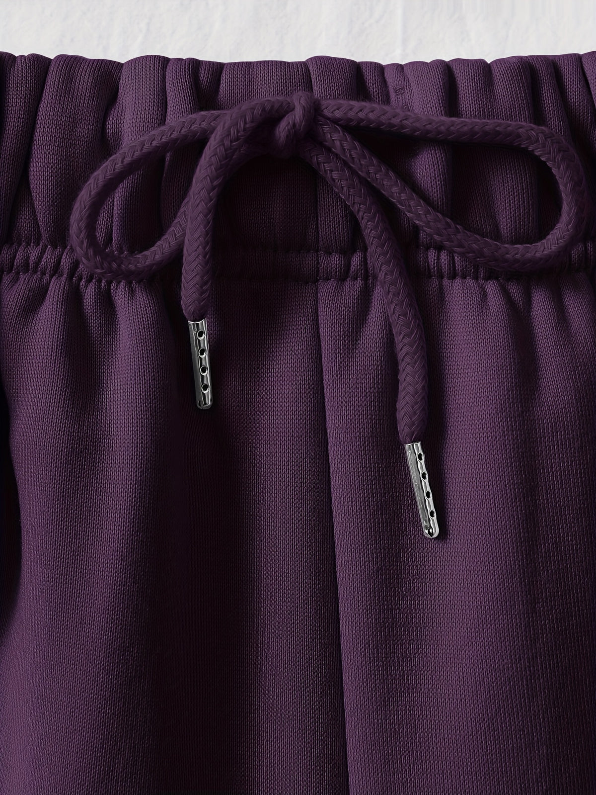 Ladies' Casual Hoodie Set, Spring and Summer S 2pcs Set, Hooded Pullover Sweatshirt, Women's Jacket, Korean Version, Fashionable Pants, Breathable Fabric, Comfortable Touch - Deep Purple