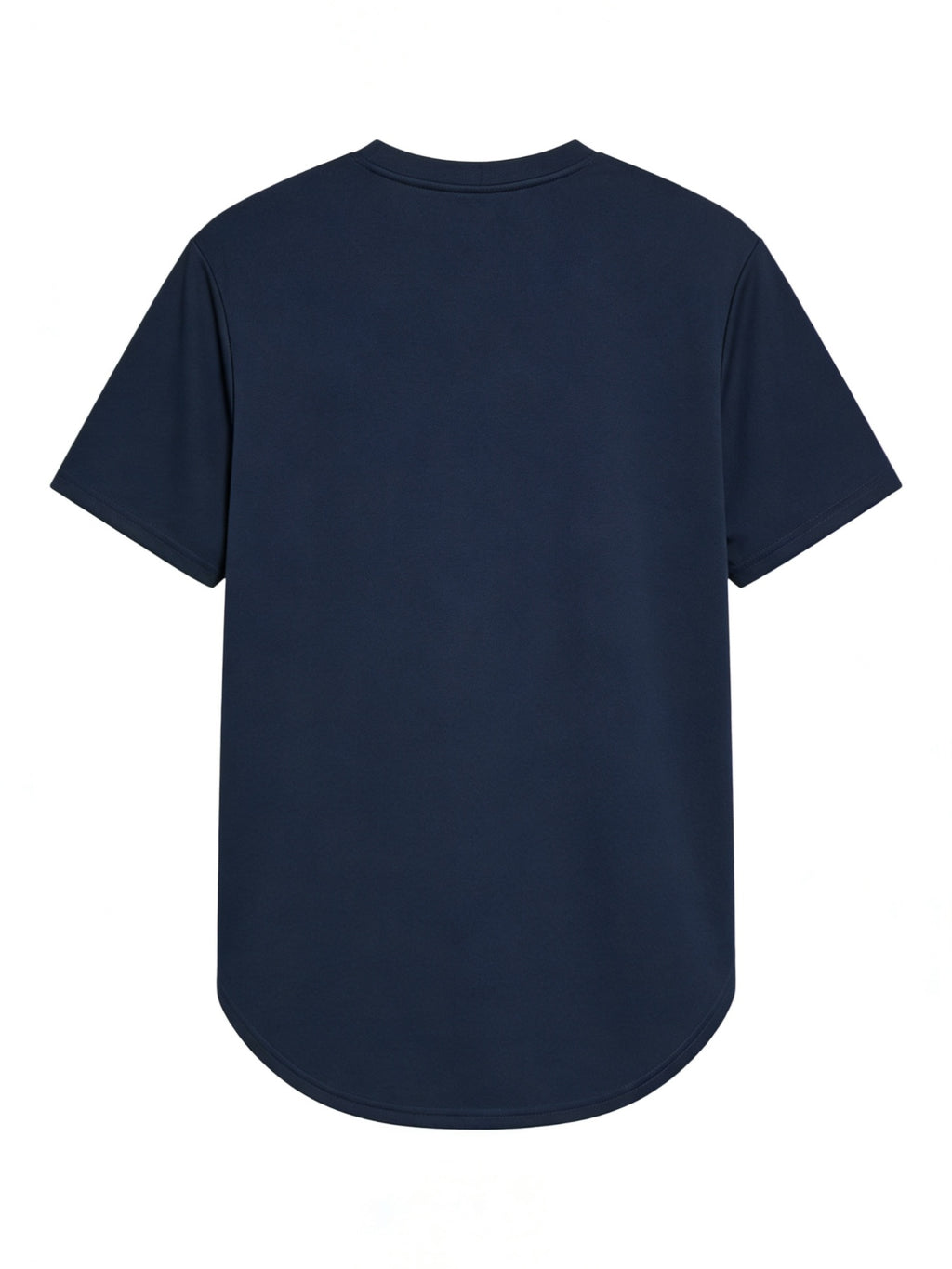 Men'S Longline T-Shirt with Trendy Street Style, Soft And Breathable, 100% Polyester, Bold Colorful Printed Design, Crew Neck, Short-Sleeve Summer Shirt, T-Shirt - Navy Color