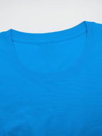 7pcs Men's Pure Crew Neck Short Sleeve T-Shirts, Unisex Basic Short Sleeve Tops, Matching Couple's Style, Comfortable, Soft, Breathable, and Sweat-Wicking, Suitable for Layering or Wearing Alone, Ideal for Sports, Outdoor, Casual, and Commuting - Mixed Color 2