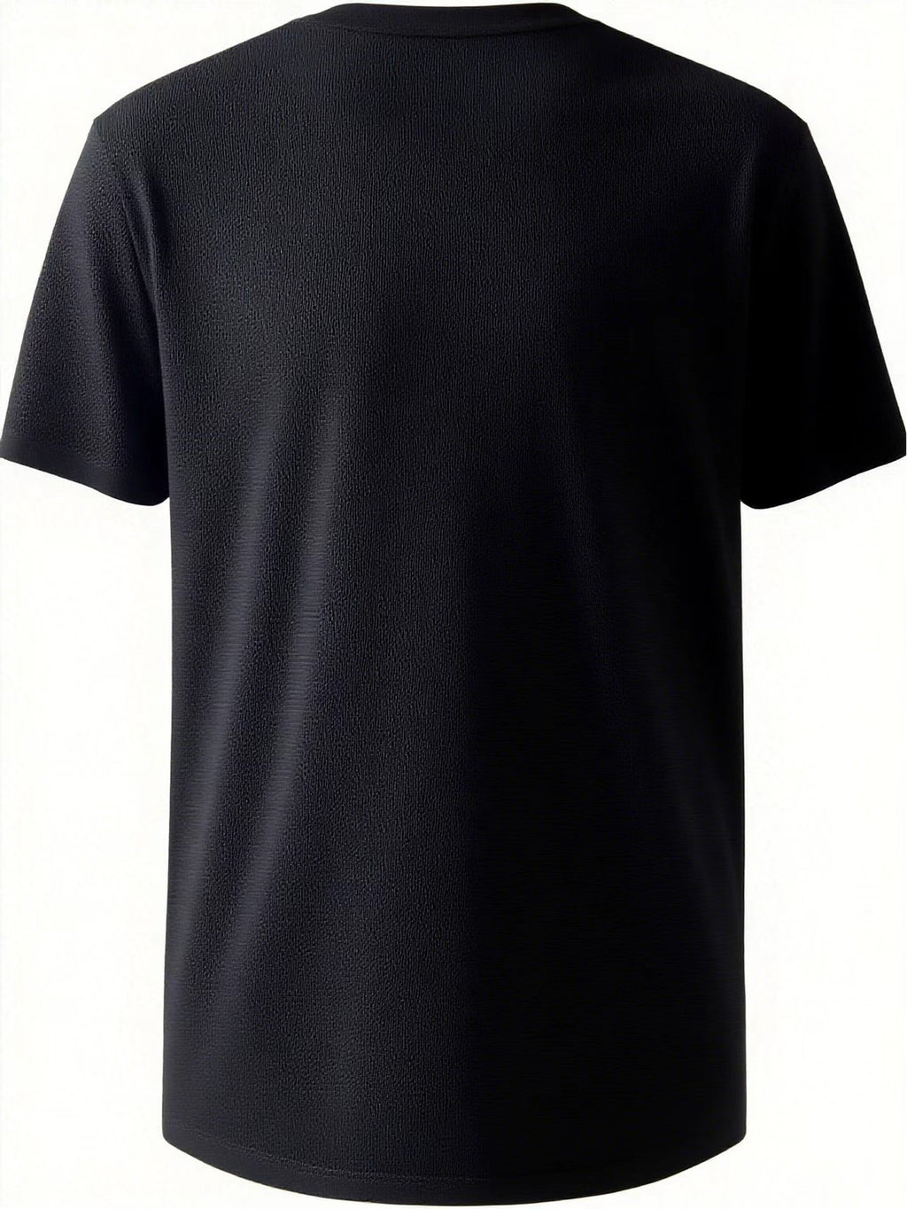 2026 Latest Casual T-Shirt for Men, Featuring a Easy Geometric Pattern And Short Sleeves. It Is Comfortable And Versatile to Wear, with a Design That Combines Vertical Stripes And Triangular Elements - Black