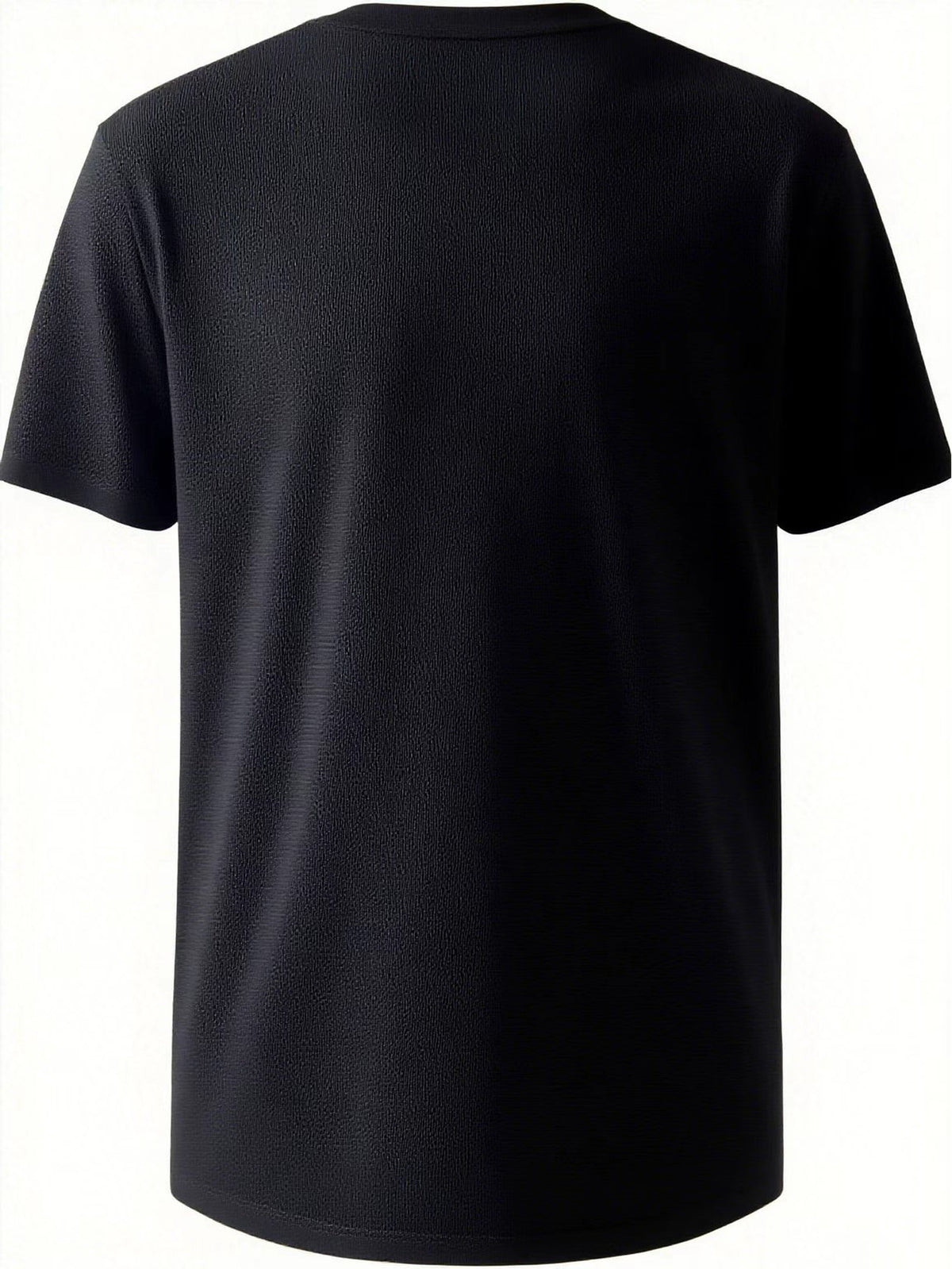 2026 Latest Casual T-Shirt for Men, Featuring a Easy Geometric Pattern And Short Sleeves. It Is Comfortable And Versatile to Wear, with a Design That Combines Vertical Stripes And Triangular Elements - Black