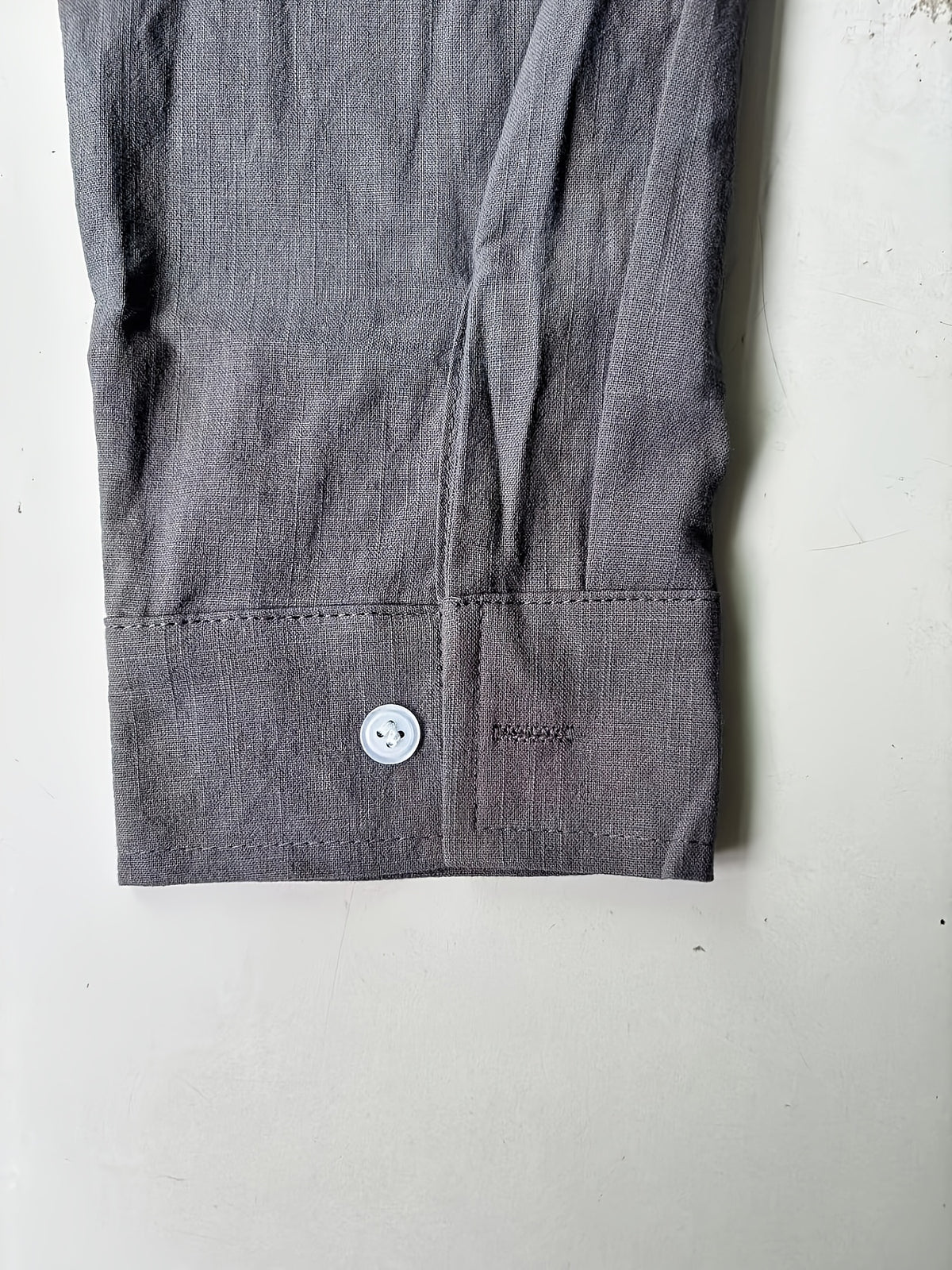 Men's Fashion Casual Shirt - Dark Gray
