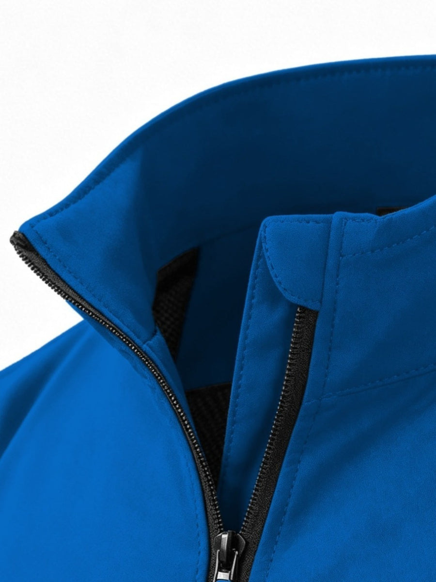 2026 New Model Men's Outdoor Men's Windproof Mountaineering Sport Jacket, Lightweight and Comfortable High-quality Raincoat, Fashionable and Trendy  Pattern Design, Suitable for Spring and Autumn Seasons, Essential for Outdoor Activities. - Royal Blue