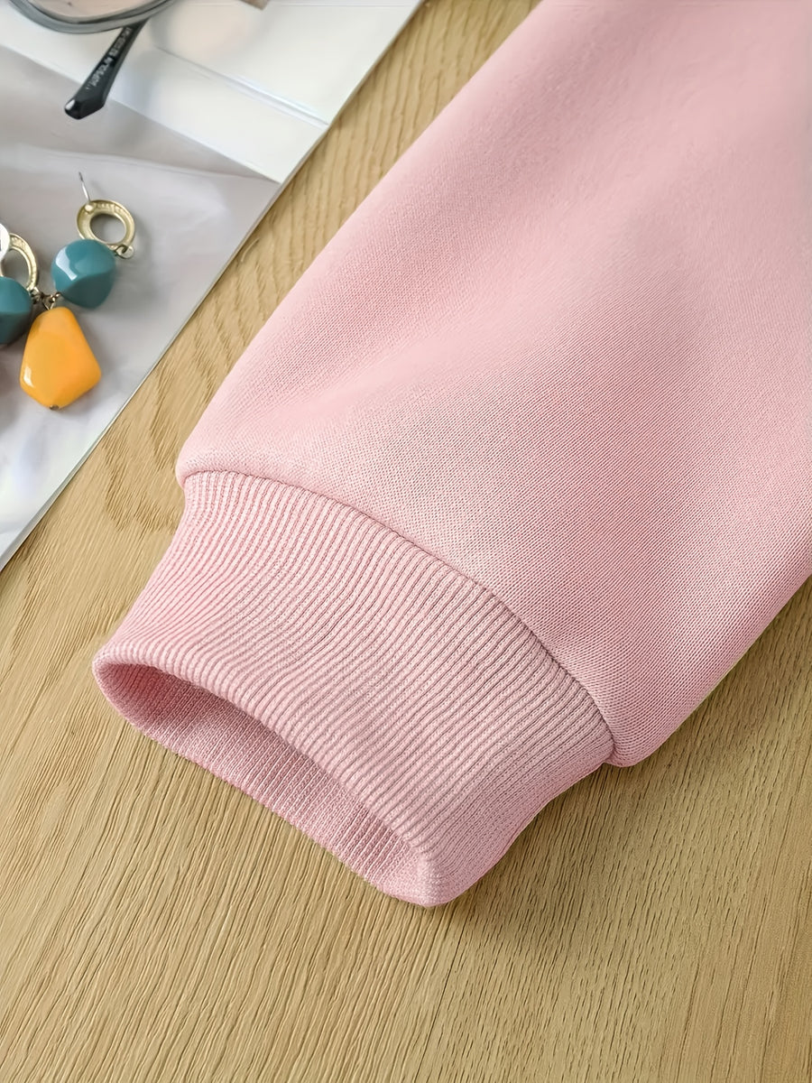 RUEPEI A Women'S Comfortable Thickened Fleece Hoodie, Machine Washable - Suitable for And Casual Wear, Ideal for Hoodies - Pink Color