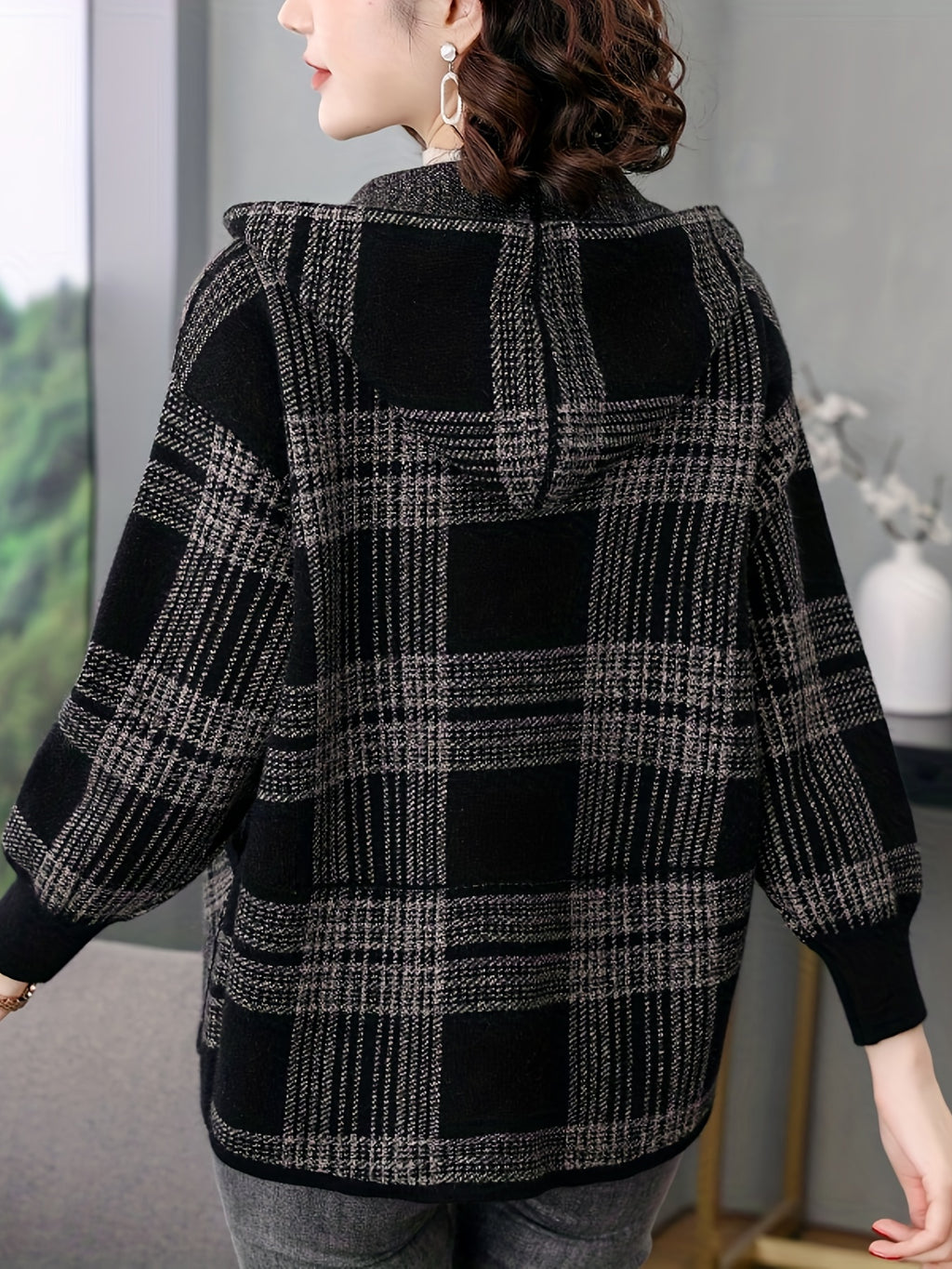 MOM Hoodie 2023 New Women Spring and Autumn Loose Zipper Cardigan Jacket Woman - Grey