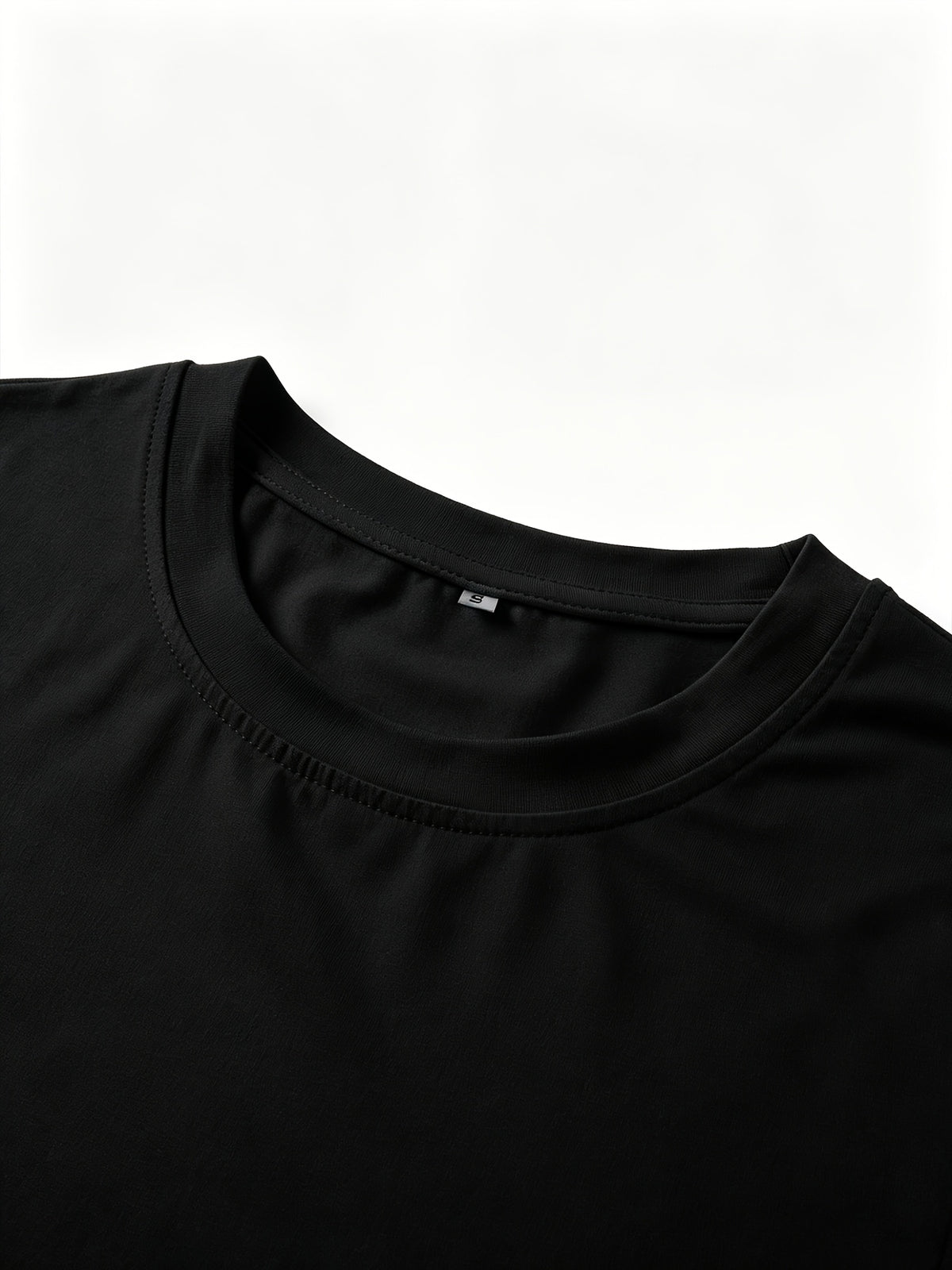 Women's 2pcs Set: Round Neck Loose-Fit Versatile Casual Sport Long Sleeve Top + Casual Sport Long Pants - Black+black