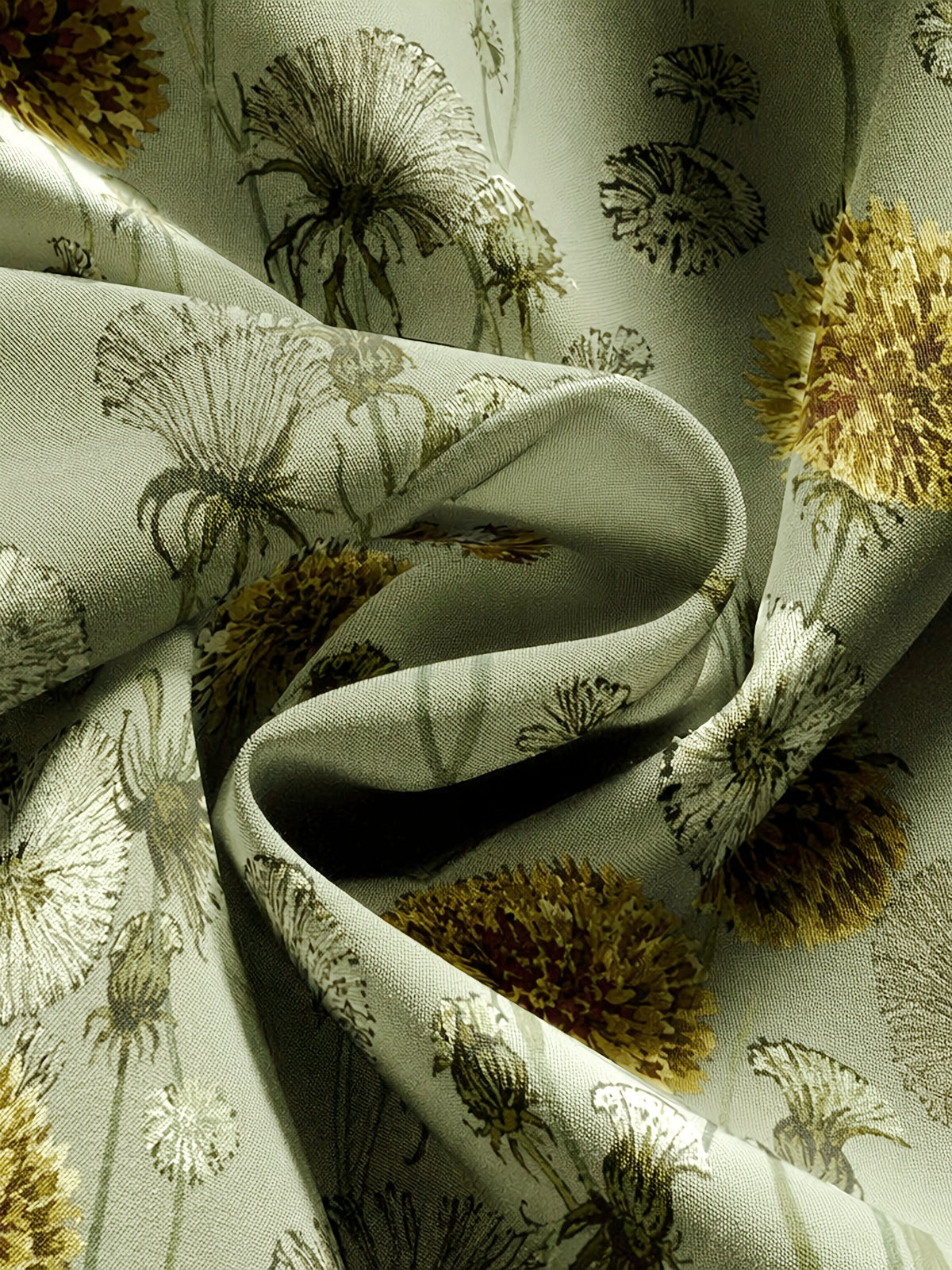 Dandelion Floral Print Three-layer Skirt - Mixed colors