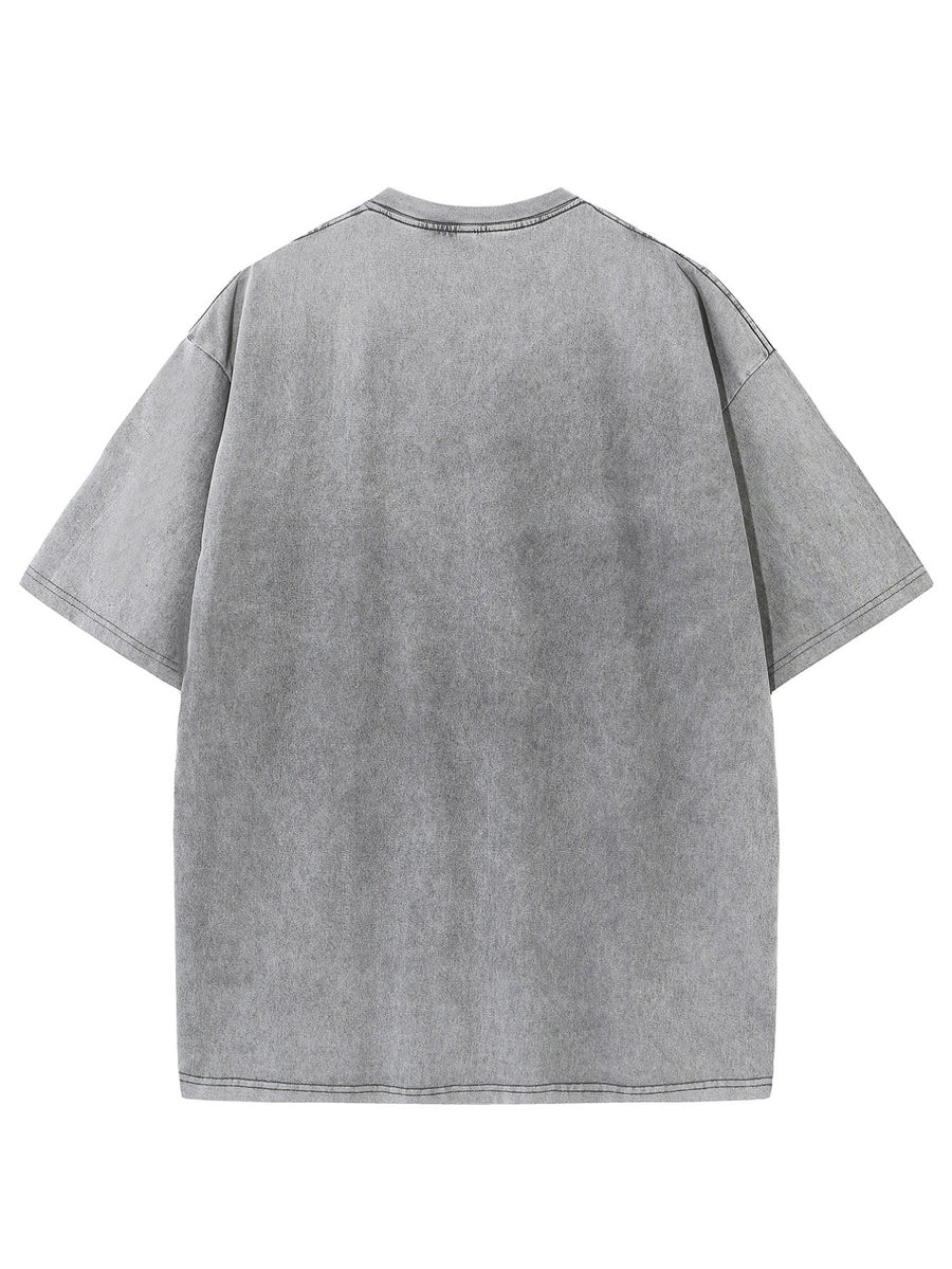 Authorized by WB Warner, Men'S American Retro Old Friends Series Crew Neck T-Shirt, Friends Color Dot Classic Logo Design, Loose Version, Versatile Loose T-Shirt, Suitable for Daily Wear, Outdoor Sports And Gifts, Available for Men And Women - Grey