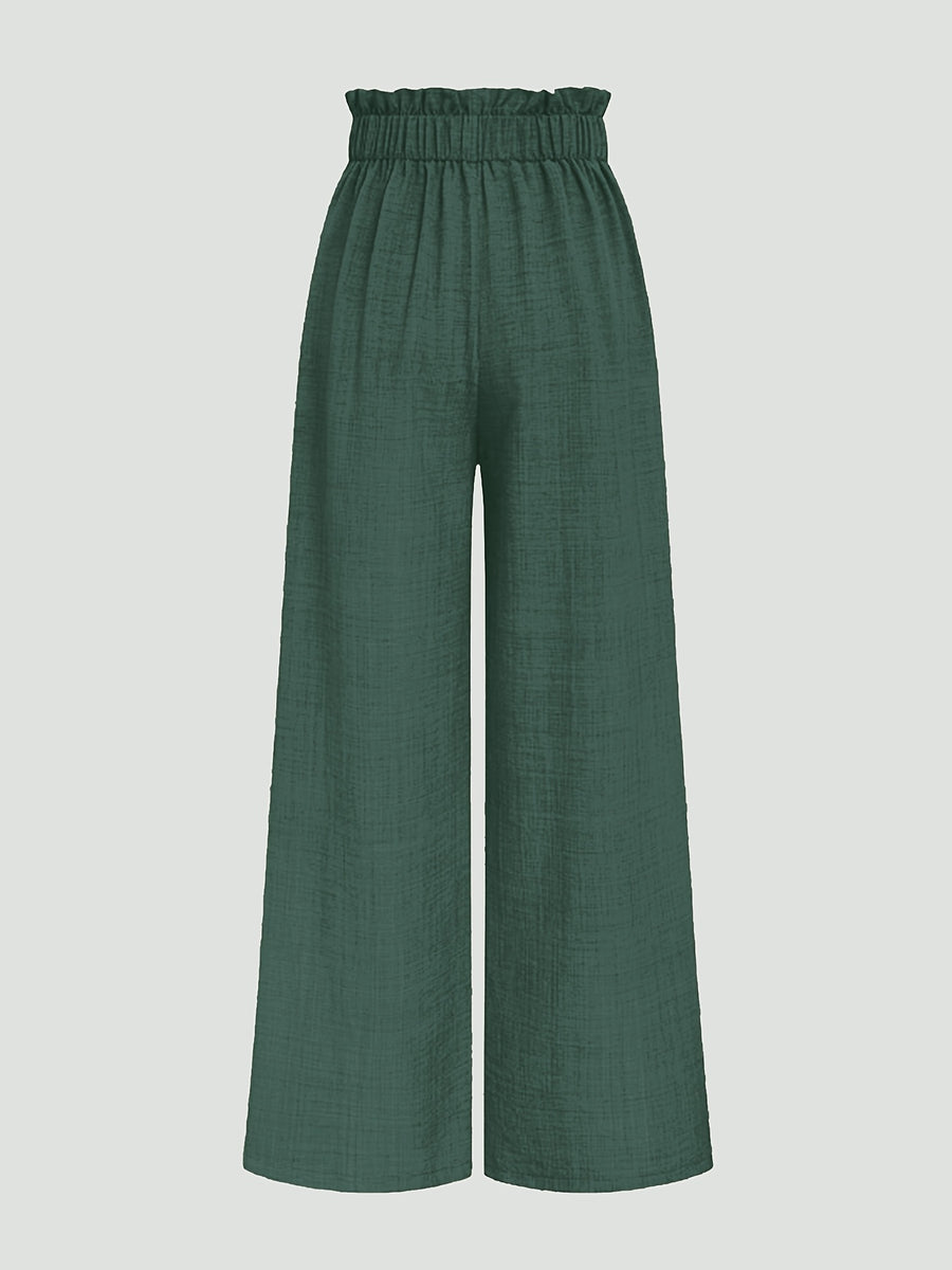 2026 New Spring/Summer Women's Pants - Casual and Versatile - Suitable for Daily Wear - Outings and Vacations - Belt Not Included - Olive Green