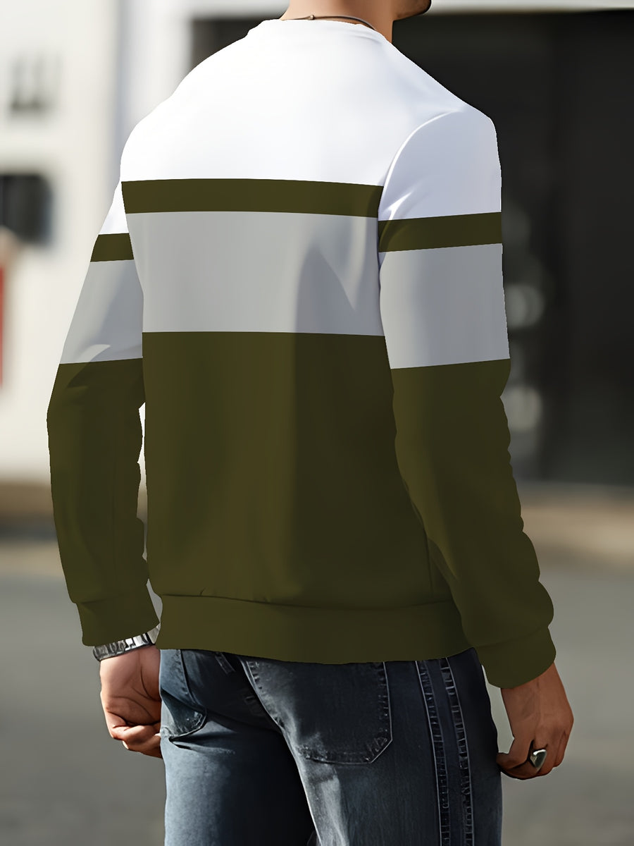 Round Neck Sweatshirt Trendy Brand Hot Style Men'S Long Sleeve 2026 Autumn Winter Men'S Round Neck Sweatshirt - Mixed Color 3