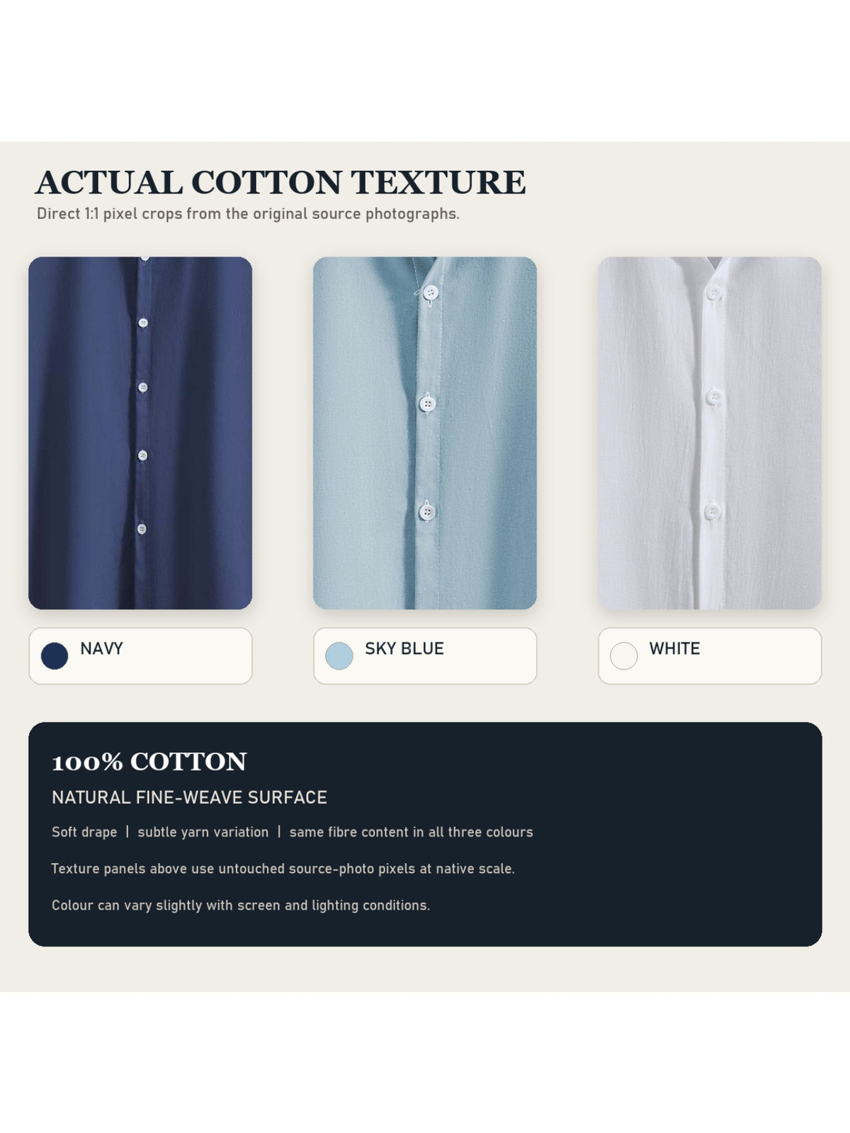Men's 3pcs Short-Sleeve Shirt Set, Navy Blue/Sky Blue/White, 100%, Button-Front, Summer, Casual Outing - Navy Blue/Sky Blue/White