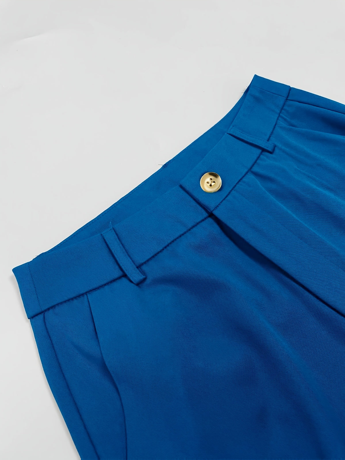 HMY (Beltless) "Elegance-Enhancing" Slightly Flared Suit Pants, High-Waist Commuter Trousers, Gentle and Versatile, Sure to Please + Taluan - Royal Blue